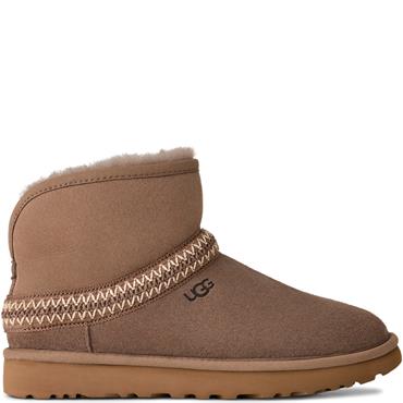 UGG WOMENS CLASSIC MINI CRESCENT - CARIBOU